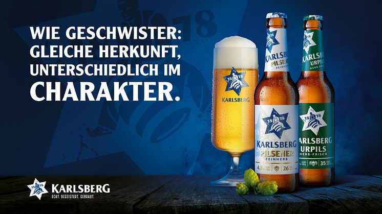 Die Karlsberg Brauerei bringt ein neues Bier auf den Markt: das Karlsberg Pilsener. Foto: Karlsberg