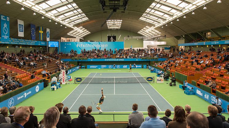 Renoverat dagsljusinsläpp på Kungliga Tennishallen i Stockholm