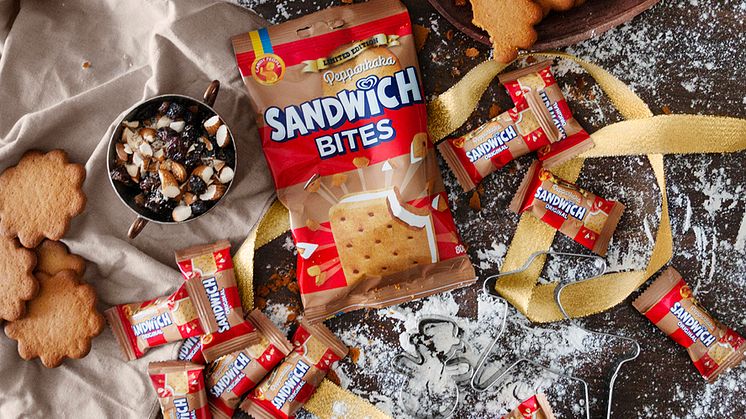 Årets Limited Edition produkt - Sandwich Bites Pepparkaka både i 80g påse & lösvikt!