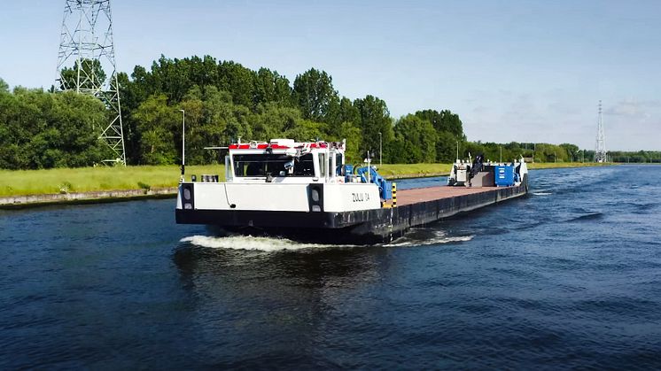 The Zulu 4 canal vessel completed a 16.5-kilometre circuit using autonomous and remote operations technology