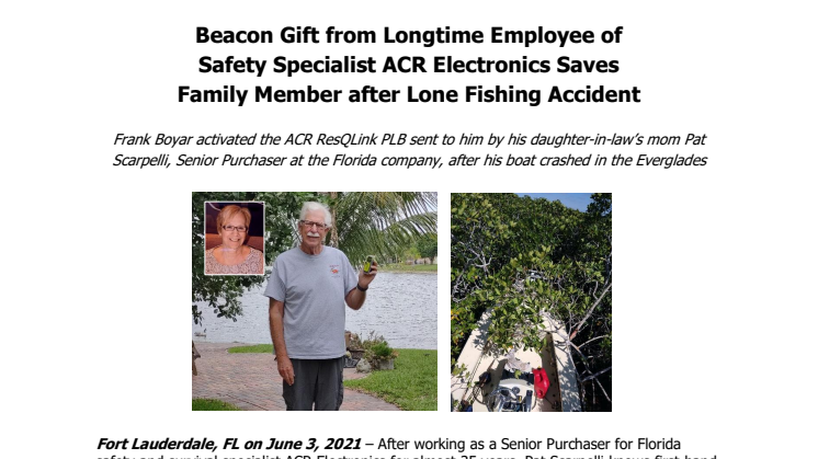 Beacon Gift from Longtime ACR Employee Saves Family Member