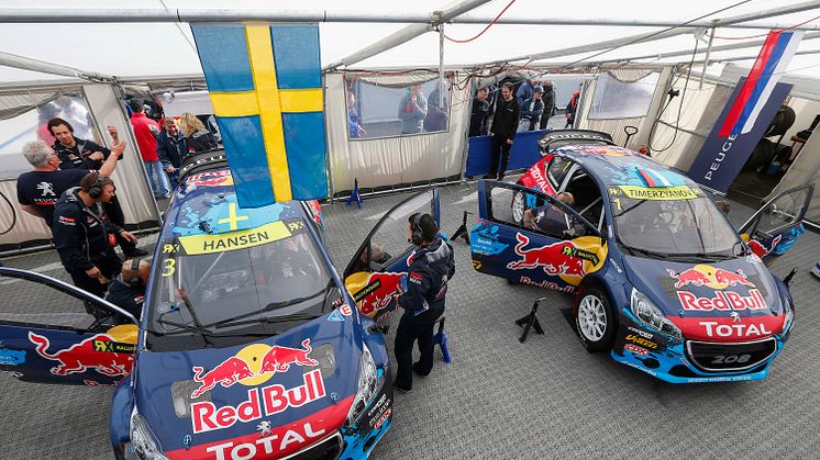 Team Peugeot-Hansen hoppfullt inför Rallycross-VM i Hell