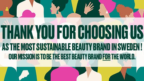 Sustainable Brand Index 2021 där The Body Shop utnämns till industrivinnare i Sverige och Danmark
