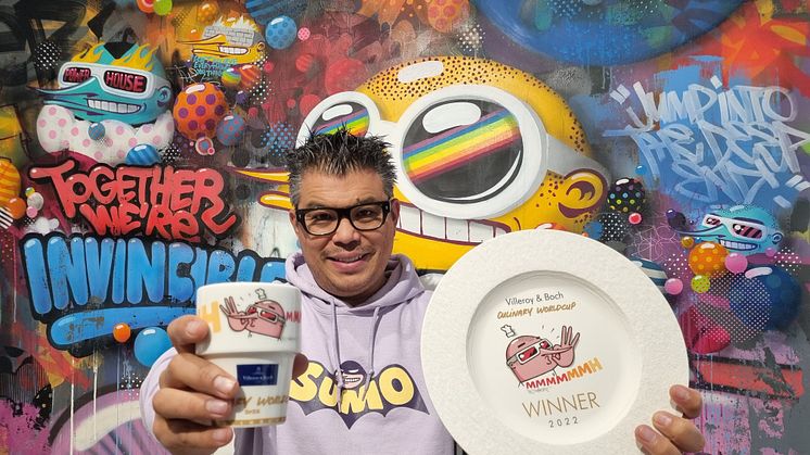 Street Art auf Porzellan:  Künstler Sumo designt für Villeroy & Boch Culinary World Cup