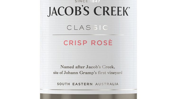 ​Nyhet 1 mars Jacob’s Creek Crisp Rosé  2015