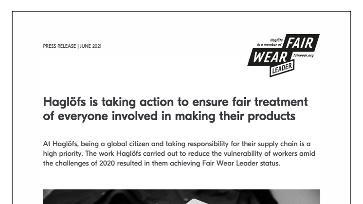 Haglöfs is taking action to ensure fair treatment of everyone involved in making their products.pdf