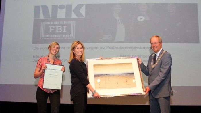Norska NRK:s tv-program ”Konsumentinspektörerna” hedrades med EcoOnline Media Award för god konsumentutbildning