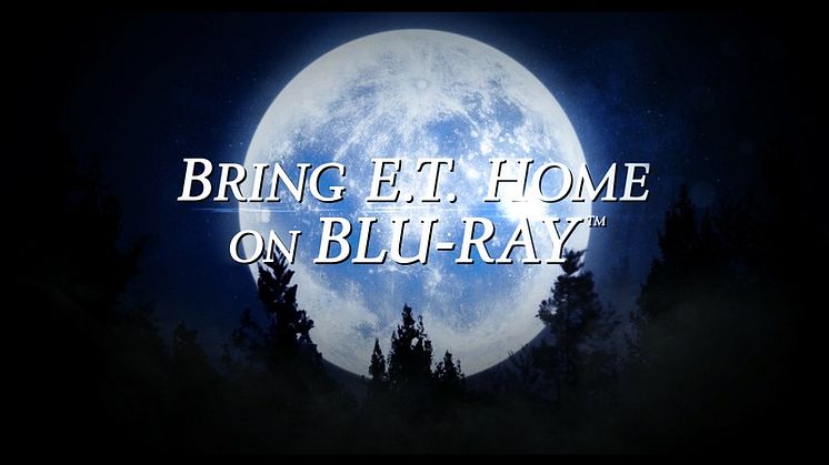 E.T. - The Extra Terrestrial på Blu-ray™ för första gången, digitalt remastrad med Dolby 7.1 ljudmix 