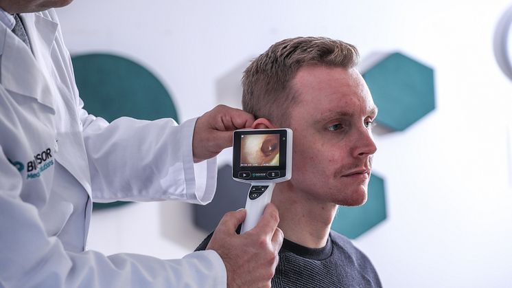 Undersökning med Biovisors digitala vidoe-otoskop