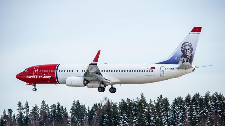 Norwegian med rekordhög kabinfaktor – flög närmare 26 miljoner passagerare under 2015