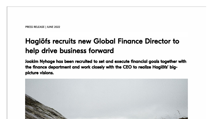 Haglöfs recruits new Global Finance Director to help drive business forward June 2022.pdf