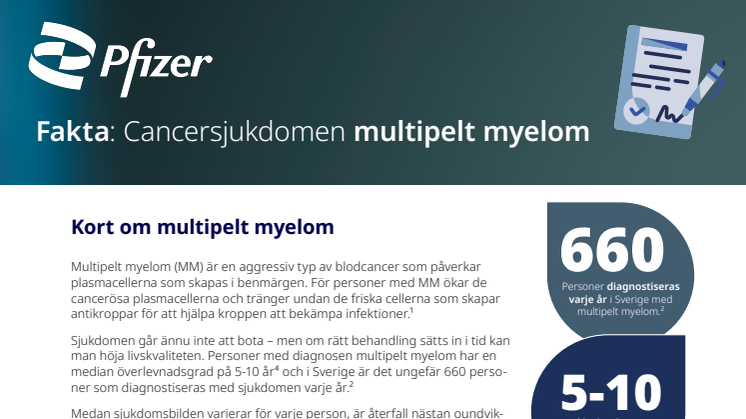 Faktablad om multipelt myelom