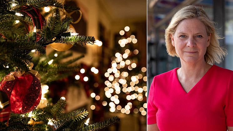 Magdalena Andersson (S) är för andra året i rad den partiledare som svenskarna helst vill fira jul med. 