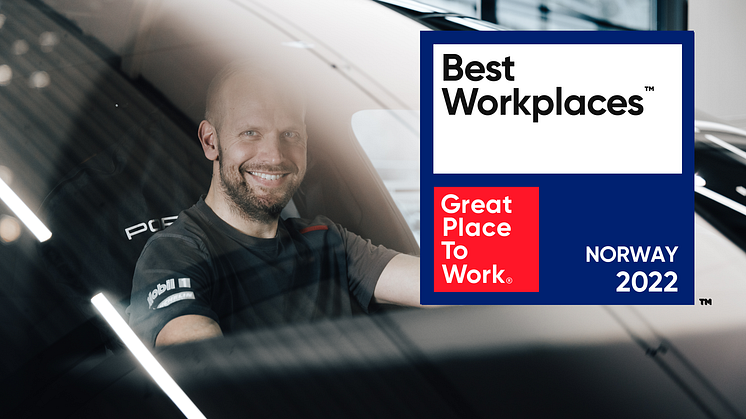 Hedin Performance Cars and its sister company Bavaria are the first and only car dealers on the list of Norway's best workplaces.