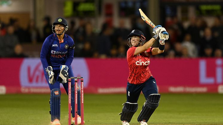 Alice Capsey hit an unbeaten 38. Photo: Getty Images