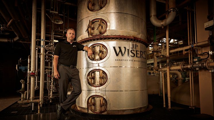 J.P. Wiser's Canadian Whisky column still