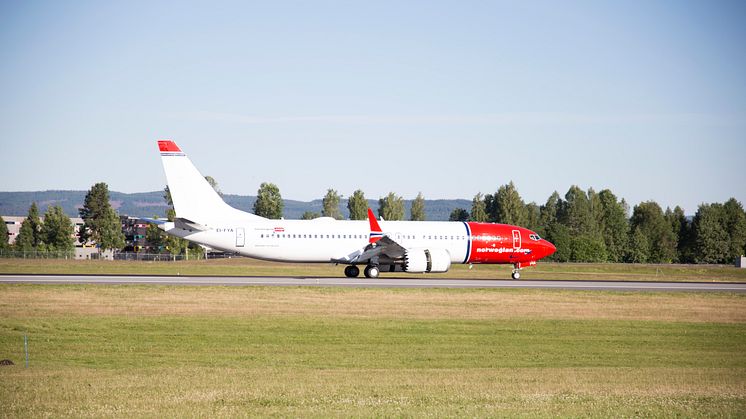 Norwegians första 737 MAX