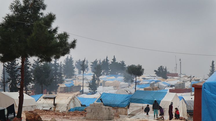 Läger i Jebel Harem i nordvästra Syrien. Foto Läkare Utan Gränser.