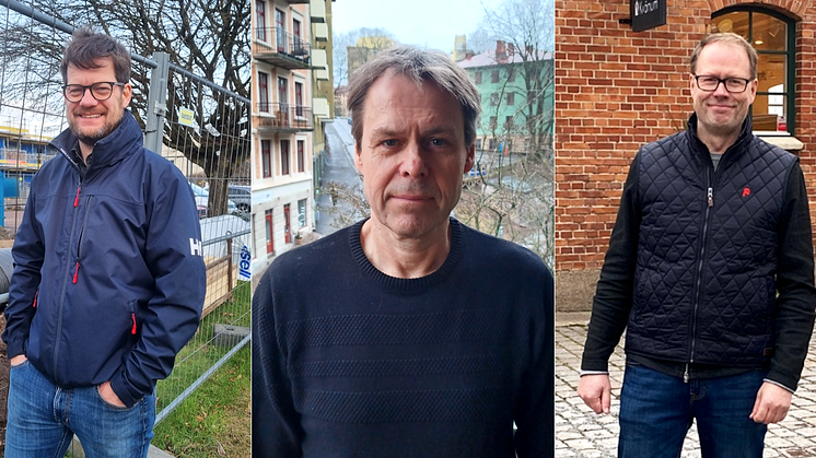 Anders Andersson, Håkan Ek och Birger Andersson blir nya säljare på Pinpointer.