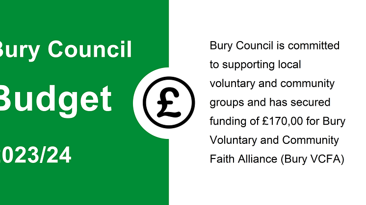 Supporting Bury’s vital community and voluntary groups