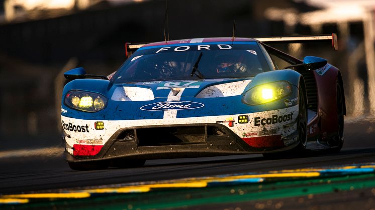 Ford med sterk 2. plass i Le Mans 