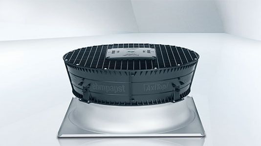 Diffusorn AxiTop ökar verkningsgraden och minskar ljudet i kylanläggningen