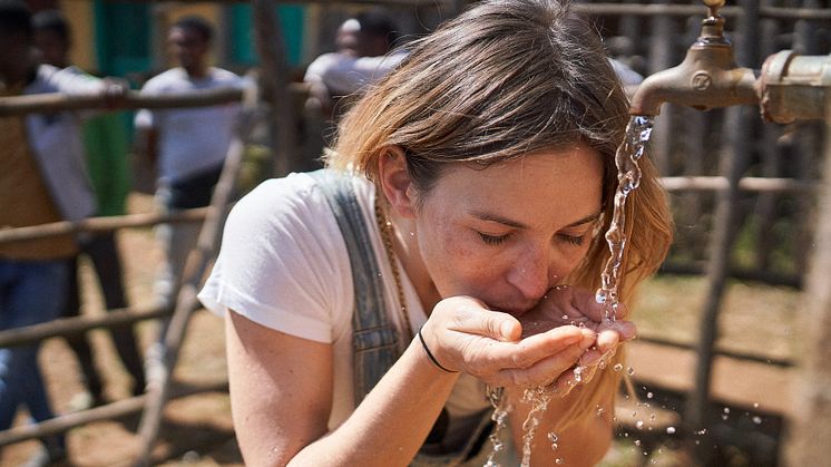 Jeannine Michaelsen mit Viva con Agua in Äthiopien