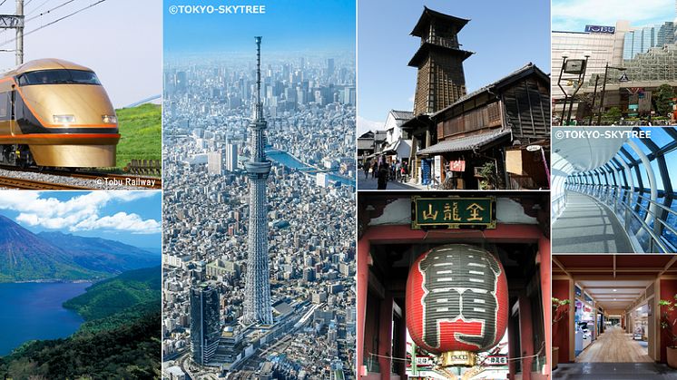 Recommended sightseeing spots and travel service by Tobu Railway