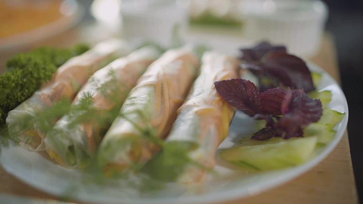 Loan lagar vietnamesiska vegetariska sommarrullar