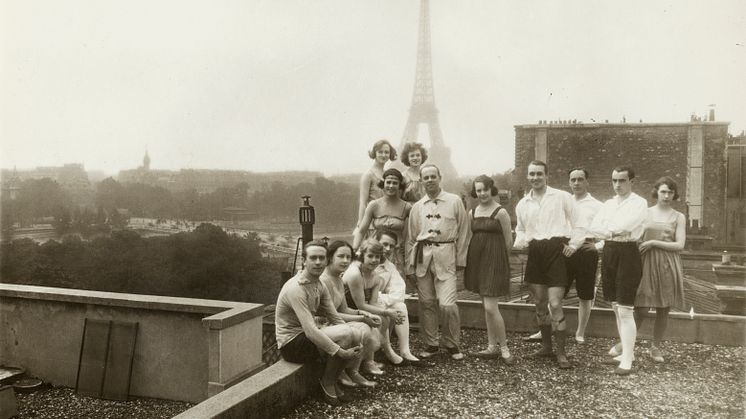 Dansarna på taket till Théâtre des Champs-Elysées i Paris, 1920.