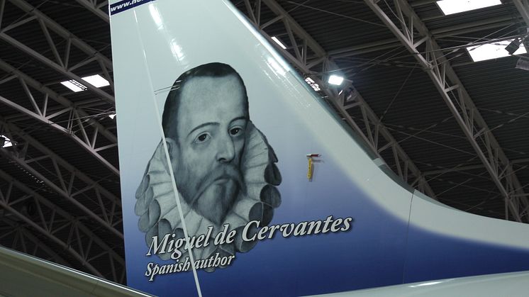 Norwegian's Spanish Tail Hero Miguel de Cervantes. 