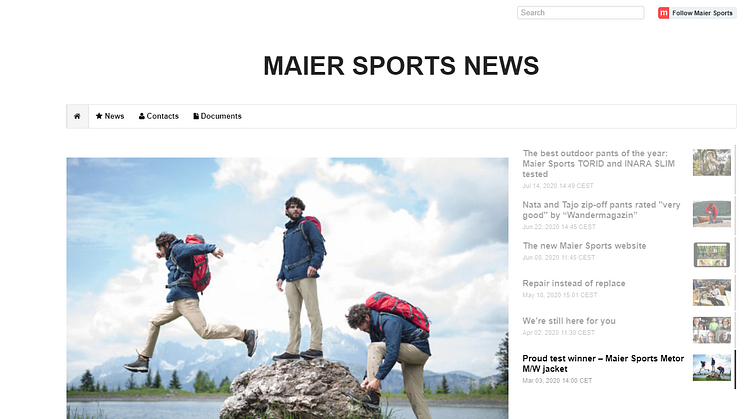 Neu: Jetzt dem Maier Sports newsroom International folgen