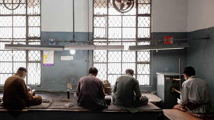 Tillverkning av kirugriska instrument i Sialkot, Pakistan 2015. Foto:Vilhelm Stokstad 