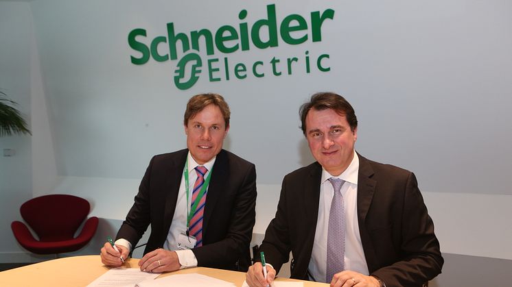 Nyt globalt samarbejde mellem DONG Energy og Schneider Electric