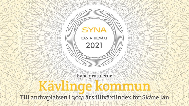 Det går bra för företagen i Kävlinge kommun och det vill SYNA uppmärksamma.