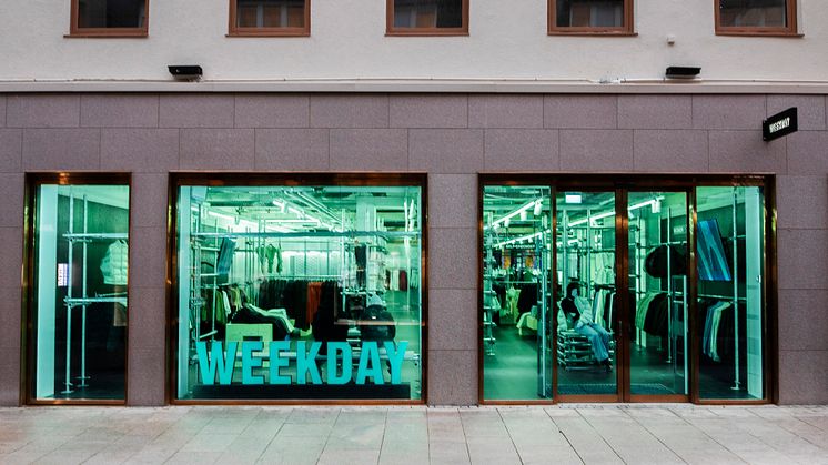 Weekdays nya butik på Kungsgatan 51 i Göteborg