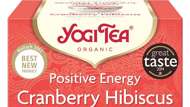 Yogi Tea Positiv Energy Cranberry Hibiscus poser økologisk