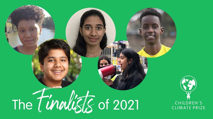 Here are the five finalists for the 2021 Children’s Climate Prize