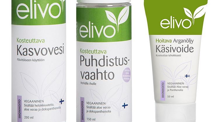 Avainlippumerkitty kotimainen Elivo kosmetiikka - osta työtä Suomeen!