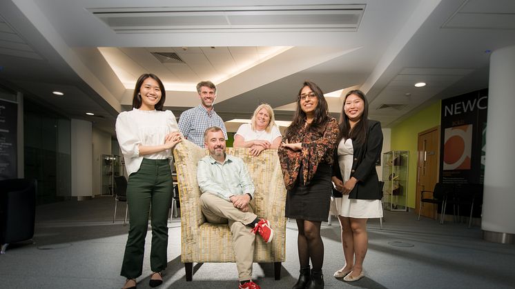 Hedy Pang, Northumbria student, Kirk Dodds, Assistant Professor at Northumbria University, Kieran Healey-Ryder, Whyte and Mackay, Lisa McLauchlan, DMA, Yamini Singh and Nongnaphat Bousai, Northumbria students.