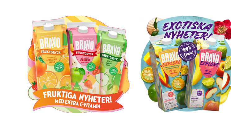 Bravo lanserar Bravo Fruktdryck och Bravo Explore