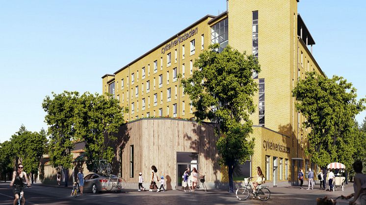 Riksbyggens Brf Cykelverkstaden är ett av det projekt som Riksbyggen visar under Stora visningshelgen. Sammanlagt planerar Riksbyggen för totalt cirka 800 nya bostäder i Täby Park i flera etapper. 