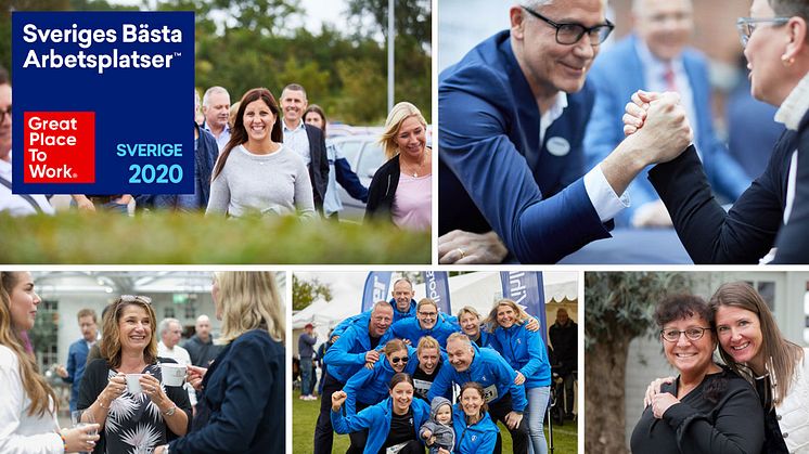 Att hamna på listan över Sveriges bästa arbetsplatser för tredje året i rad är ett fint bevis på den stolthet och den gemenskap som finns hos oss.