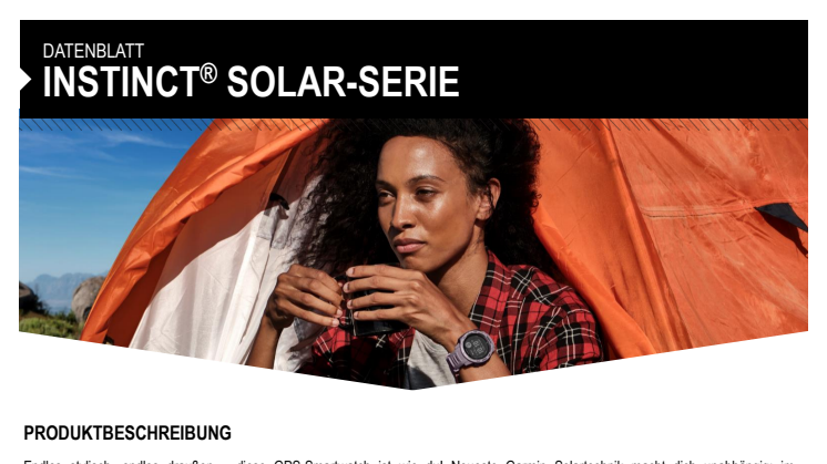 Datenblatt Instinct Solar-Serie