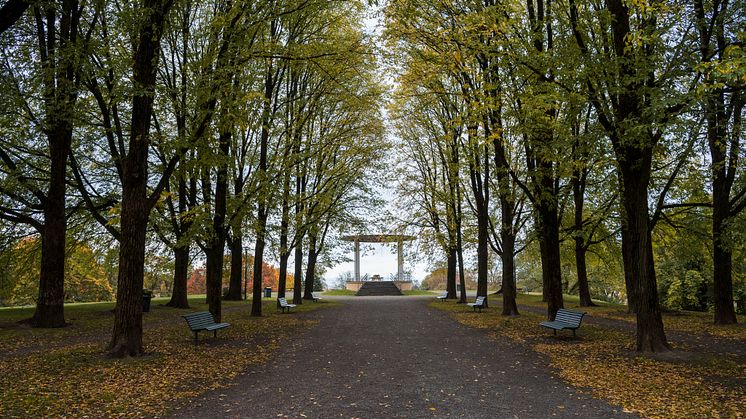 Torshovparken i Oslo. Landskapsarkitekt Eyvind Strøm.