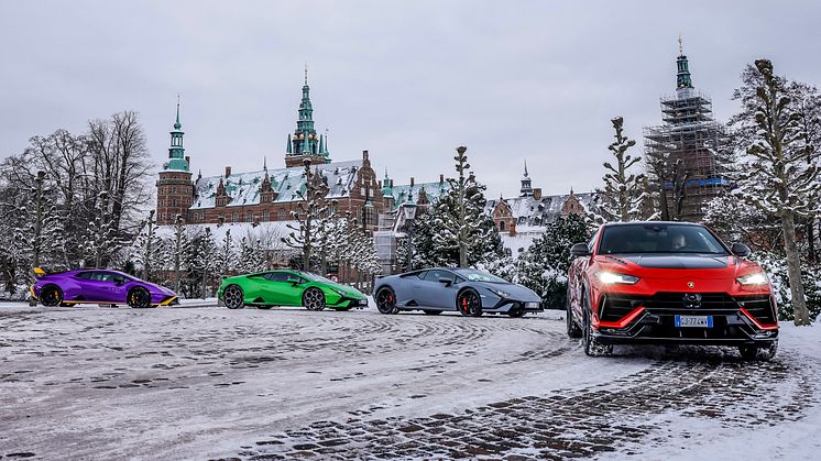 Lamborghini Winter Drive: Eksotisk kortege af supersportsvogne gennem Danmark og Sverige