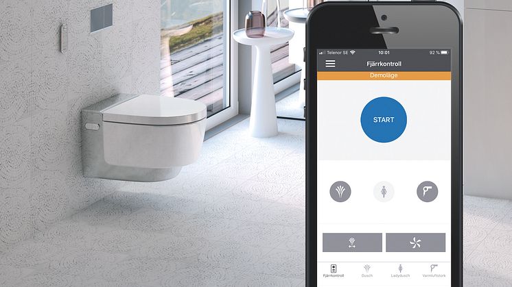 Framtidens badrum går i teknikens tecken - Geberit listar 5 badrumstrender