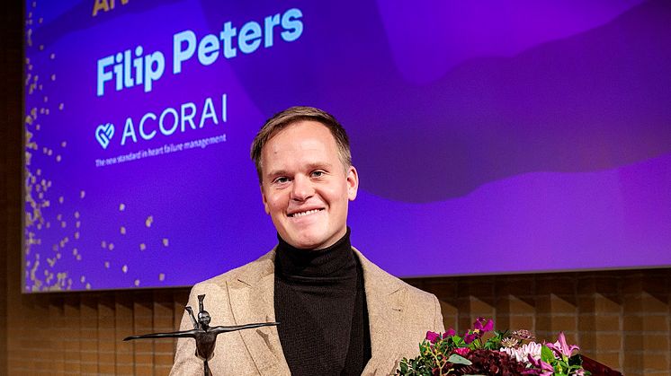 Filip Peters, Acorai - Winner of the Arvid Carlsson Award by Sahlgrenska Science Park 2022
