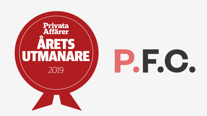 Fintechbolaget P.F.C. utses nu till Årets Utmanare i Privata Affärers tävling Årets Bank.