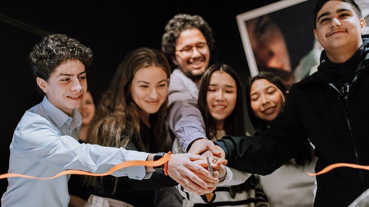 Gaga, Michelle, Feruz, Hana, Fatemeh och Josef inviger Canon Young People Programme på Lava, Kulturhuset Stadsteatern, 30 september 2022.